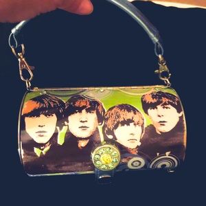 A Beatles cylinder purse